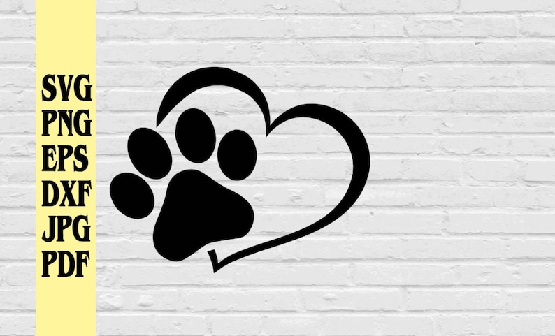 Free Free Love Paw Print Svg 150 SVG PNG EPS DXF File