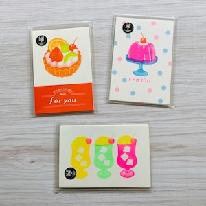 Furukawashiko Assorted Food, Drink Postcards, Kawaii, Japan
