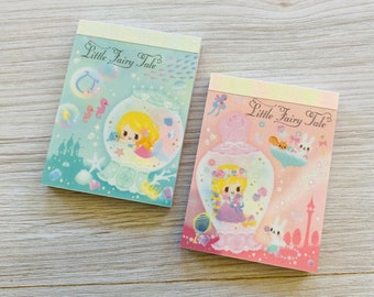 Qlia Little Fairy Tail Mini Memo Pads, Tear Note Pad, Kawaii, Japan