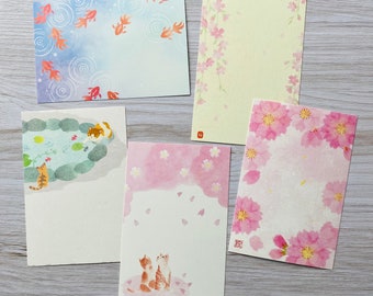 Postcards, Fish, Sakura, Cat,  Kawaii, Japan