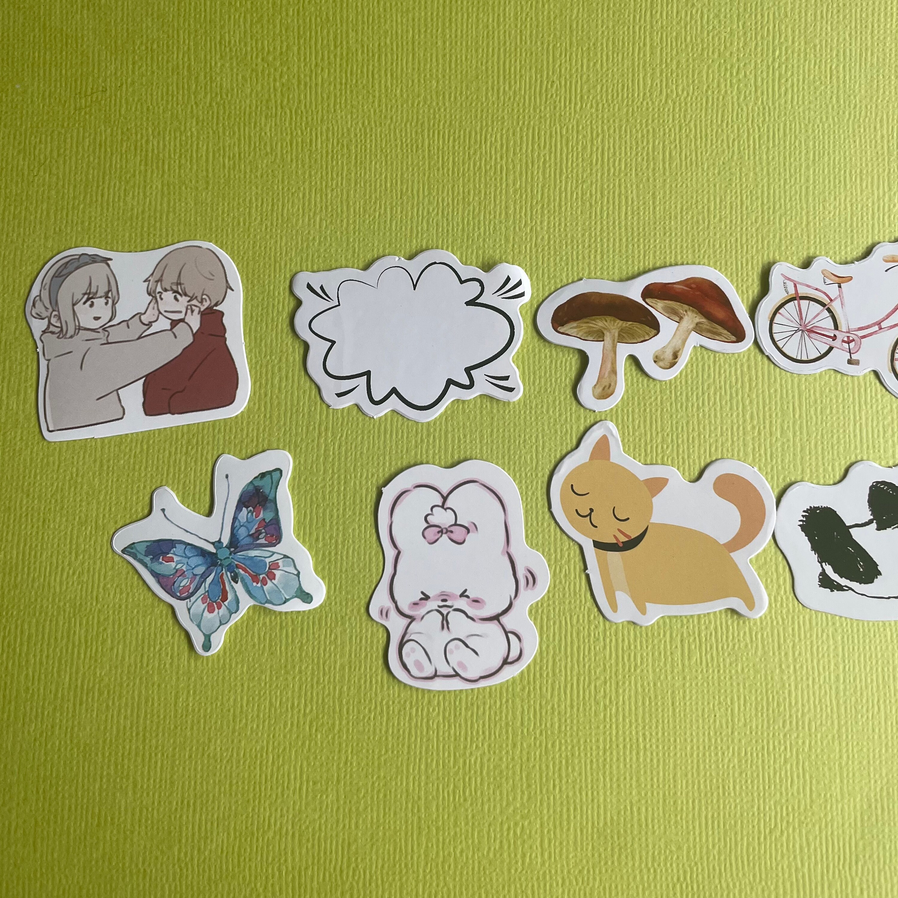 10 mixed sticker pack cute kawaii stickers and character etsy