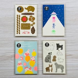 Furukawashiko Assorted Postcards, Dogs, Cats, Bears, Alien, Kawaii, Japan
