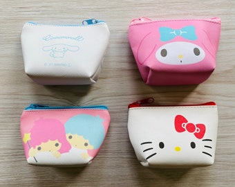 Sanrio Cinnamoroll, My Melody, Little Twin Stars, Hello Kitty Mini Triangle Pouch, Small Kawaii Pouch, Japan 2021