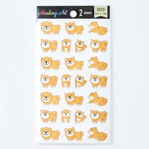 Shiba Inu Sticker Sheets, Dog Stickers, Kawaii Stickers, Japanese Stickers, Pine Book