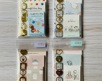 Crux Puchi Puchi Mini Letter Sets, Kawaii, Snail Mail, Pen Palling, Japanese Letter Set