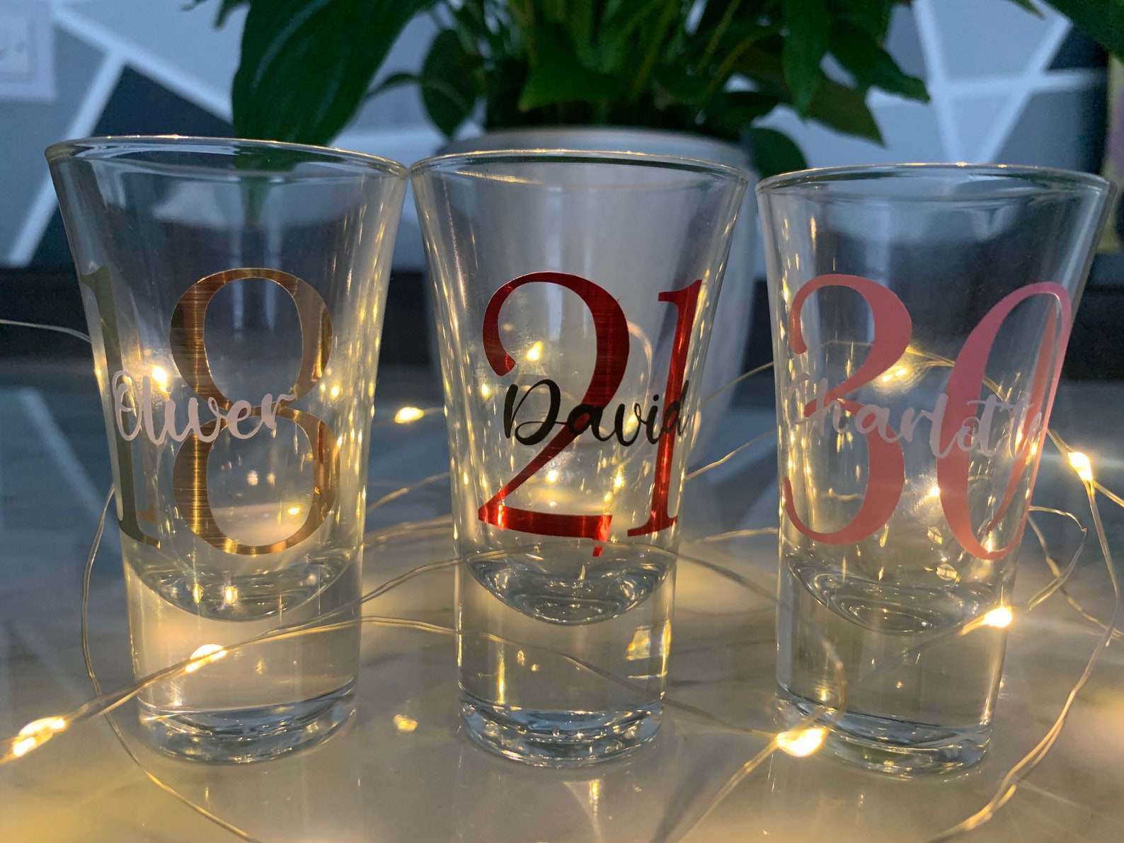 Personalised Shot Glass Custom Name/number Shot Glass Etsy UK