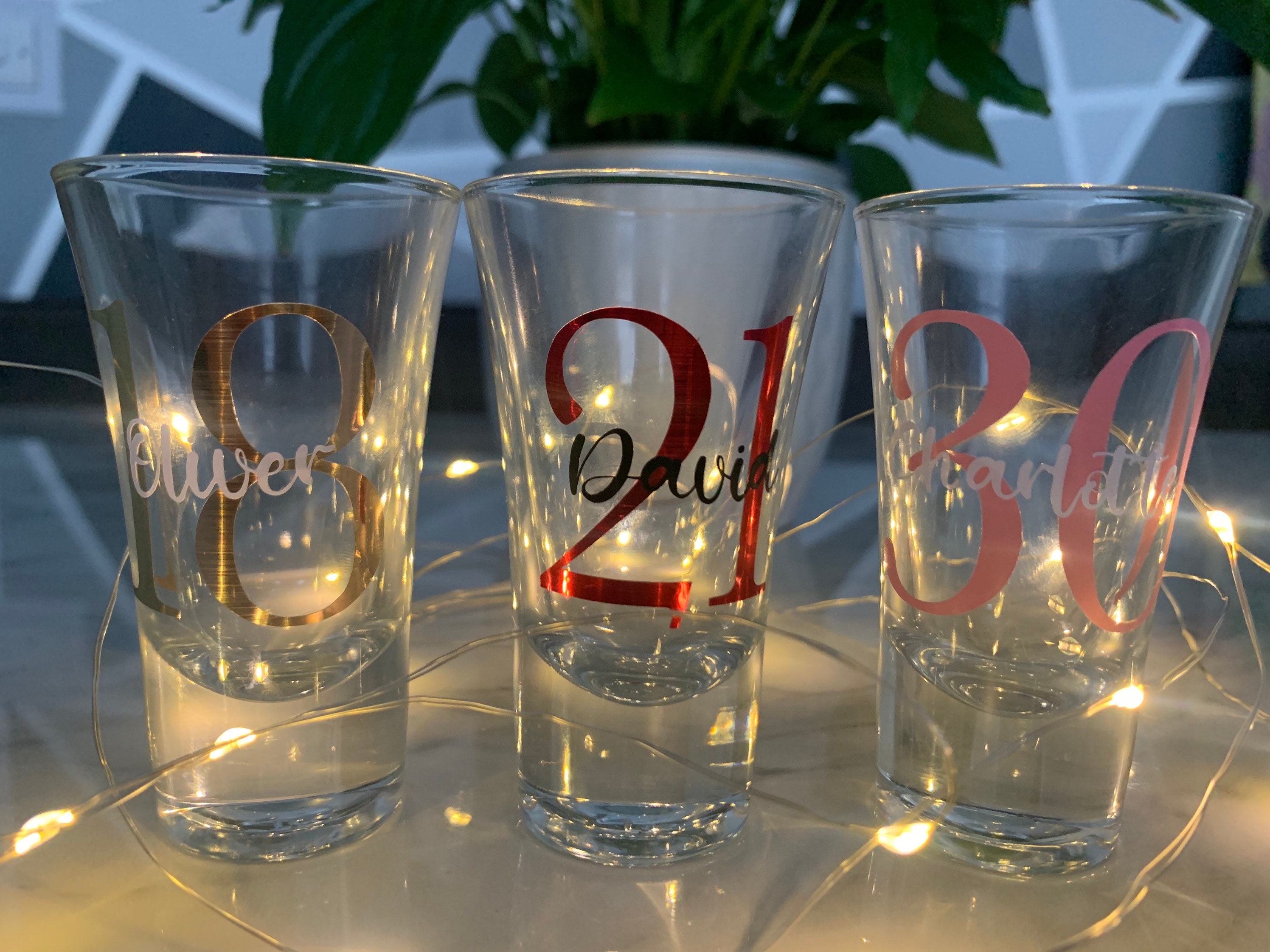 Personalised Shot Glass Custom Name/number Shot Glass Etsy UK
