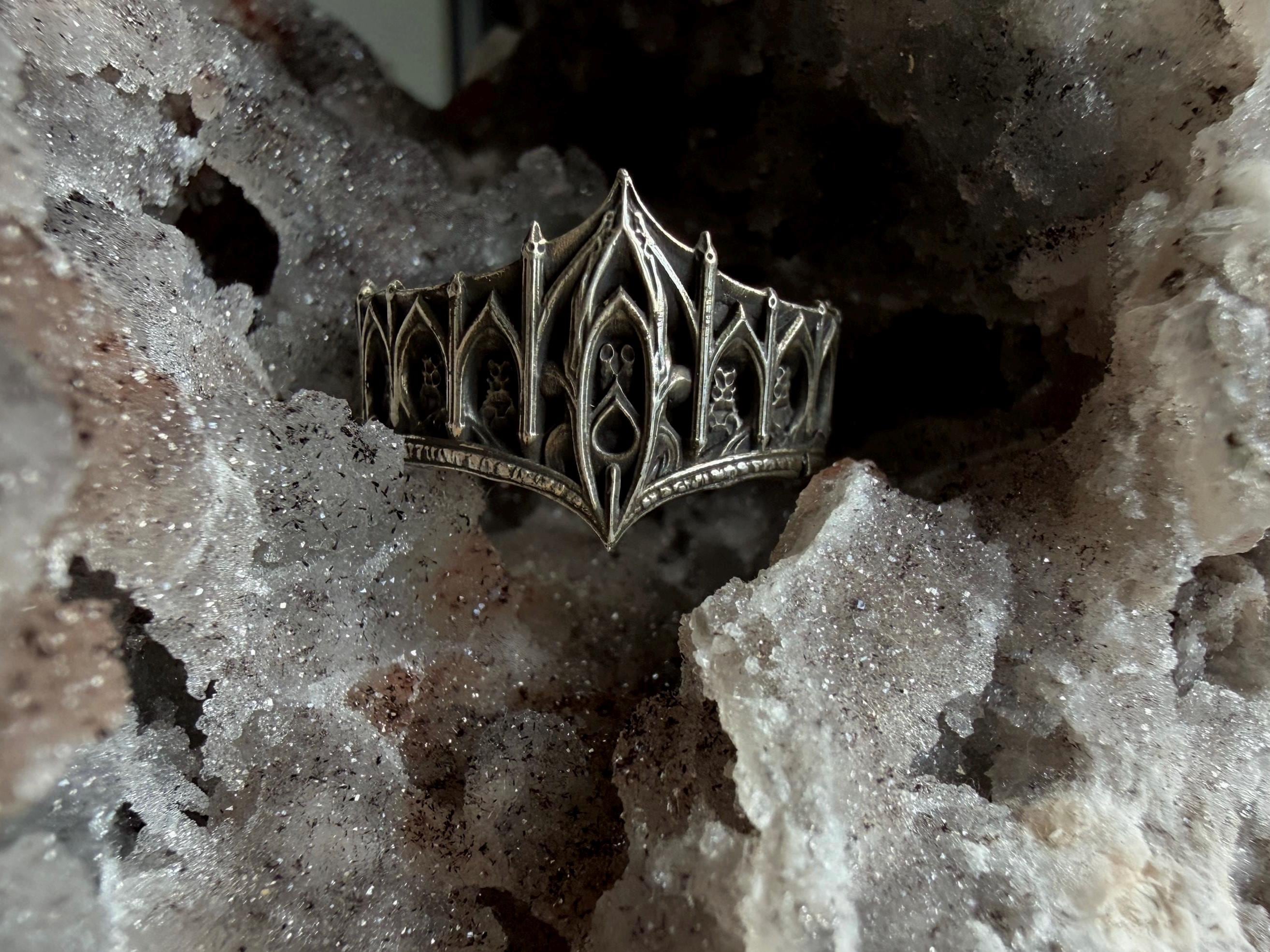 Gothic Cathedral Ring 925 Sterling Silver Ring - Etsy