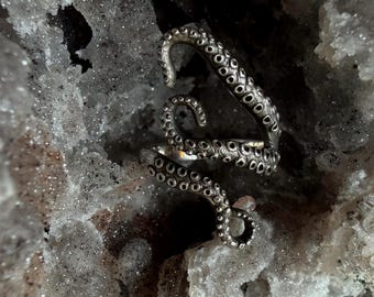 Tentacle Ring 925 Sterling Silver Ring