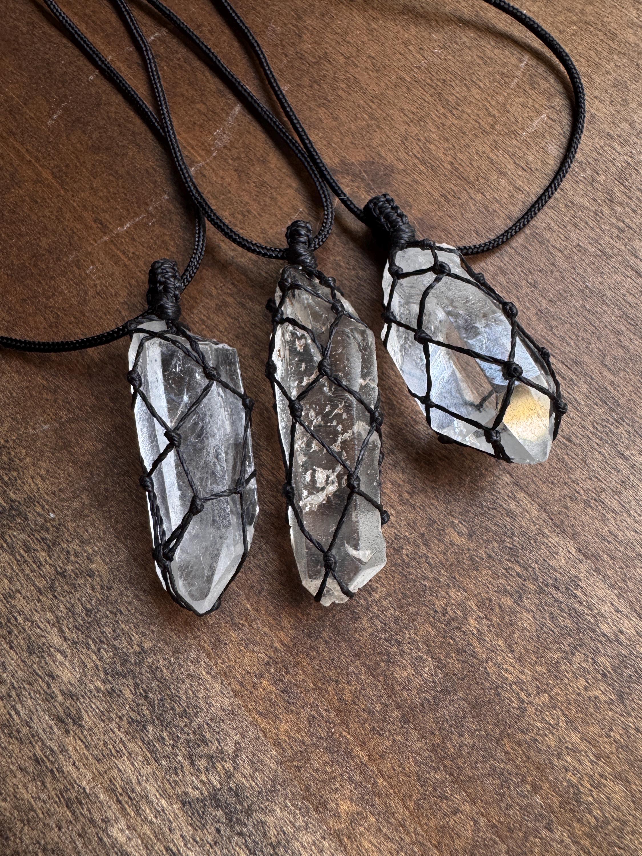 Clear Quartz Crystal Pendant
