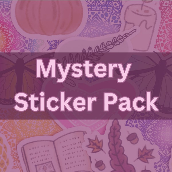 Mystery Sticker Pack | 3 or 5 | Custom Pack