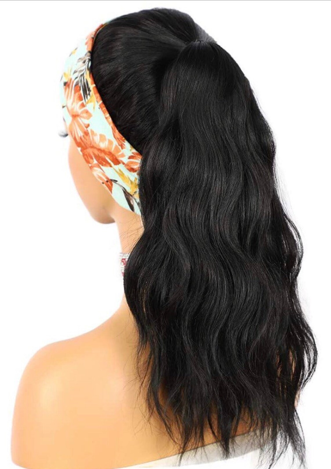 24 Black Wavy Head Band Wig NEW Comes With a Standard Black Etsy Canada