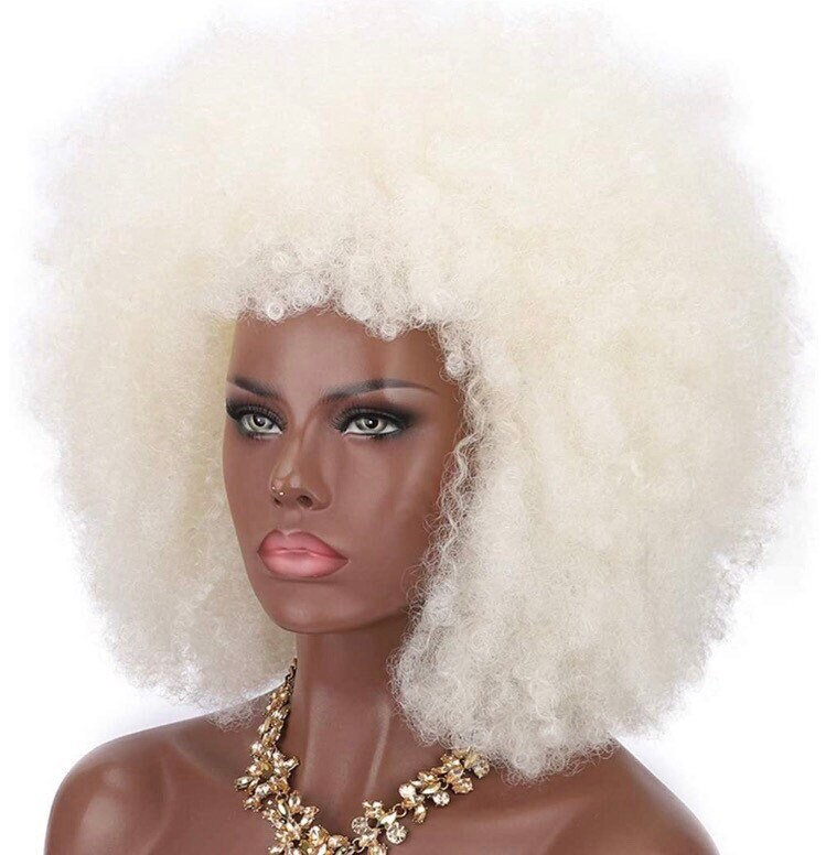 Platinum outlet blonde afro