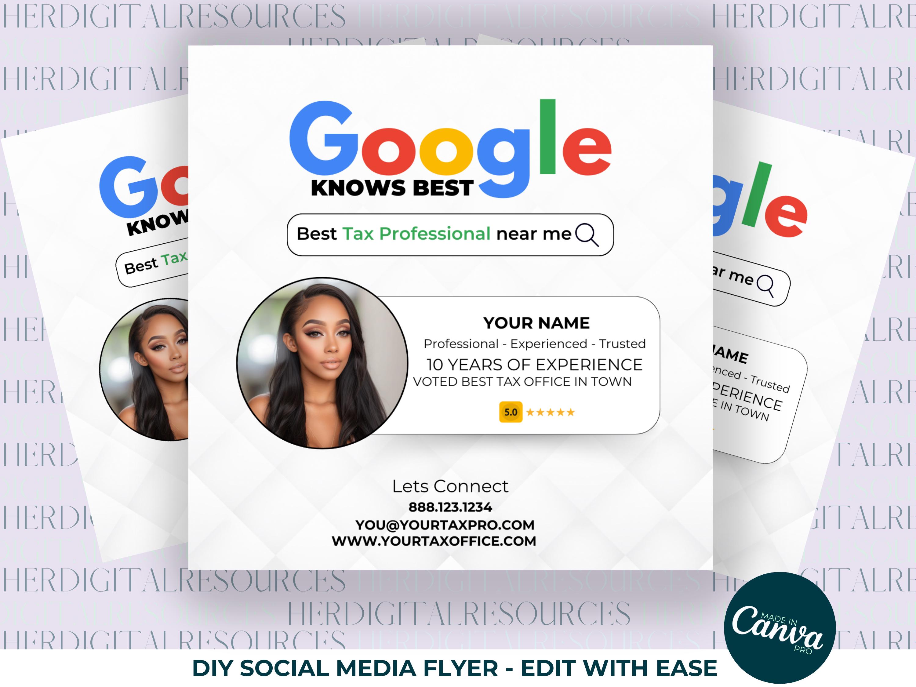 Tax Season Flyer, Income Tax Flyer Template, Bookkeeper Flyer, CPA Flyer, Tax Pro Marketing, File With Us, Tax Preparation Template, Taxes