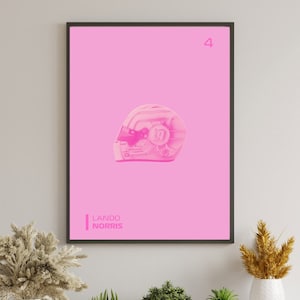 Lando Norris - Formula One Driver Helmet Poster