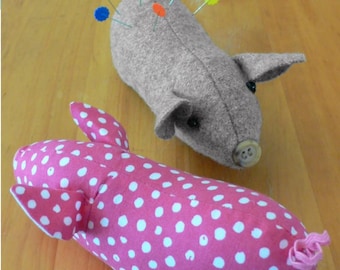 Pig Pincushion Pattern Card CLPRAN002