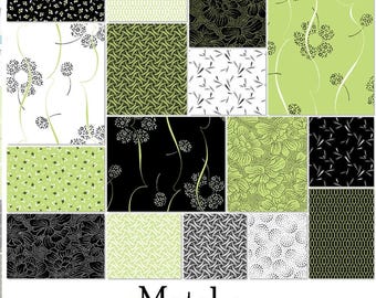 Matcha - Digital Fabric Collection Part A  @ 1/2 yard fabric