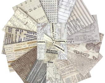Low Volume Fat Quarter Bundle 18" x 22" - 14 FQs