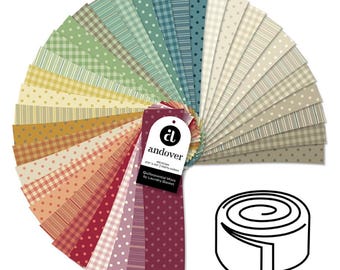 Quiltessential Minis 2.5 inch X 44 inch Pre-Cuts 40 Strips