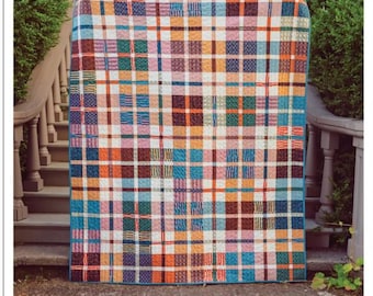 Mini Plaid-ish Quilt Pattern FIVE sizes from Kitchen Table Quilting