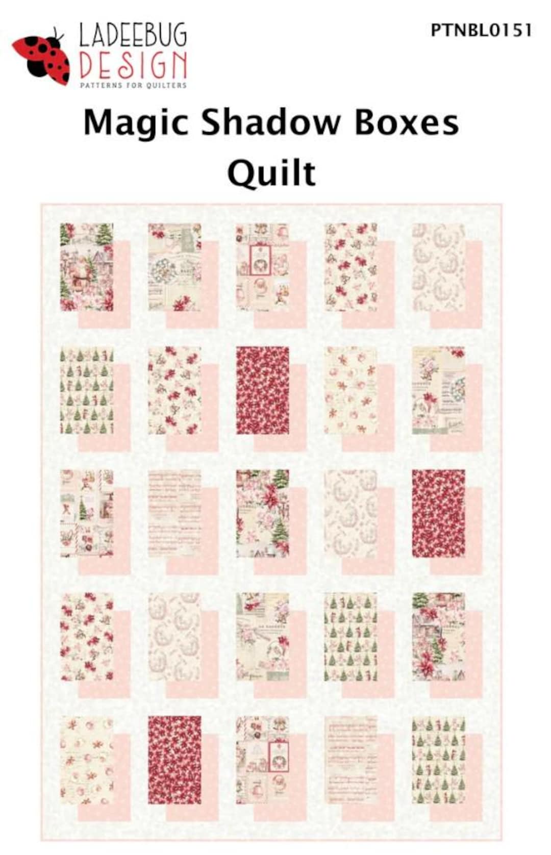 Magic Box Quilt Pattern Magic Shadow Boxes Quilt Pattern by Ladeebug Design 52 X 72 - Etsy