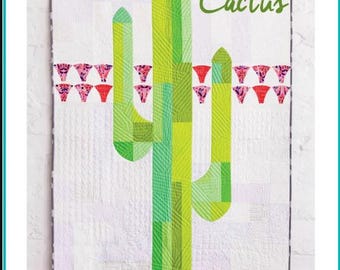 Mod Cactus Quilt Pattern 42" x 70"