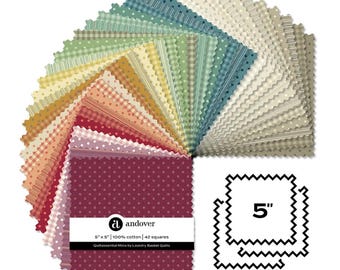Quiltessential Minis 5 inch Pre-Cuts 42 squares