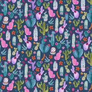 No Cause for A-llama Cacti Patriots by Dear Stella @ 1/2 Meter Stoff
