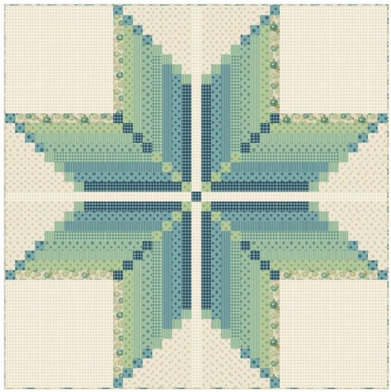 Virginia Star Jelly Roll Quilt Pattern 74.5in X 74.5in - Etsy