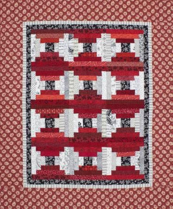 Courthouse Steps Quilt Pattern Card Etsy
