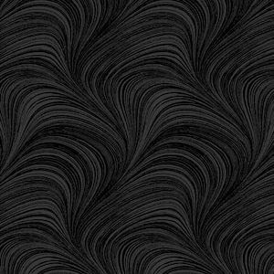 May include: Abstract seamless pattern with black and gray wavy lines. The lines are thin and create a swirling, flowing effect.