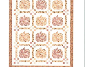 Prairie Pumpkin Patch Quilt Pattern by Modern Prairie 70.5" x 88.5"