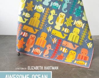 Sea Life Quilt Pattern – Ocean Animal Sampler, Two Sizes
