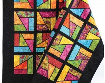 Stained Glass Magic Quilt Pattern Card