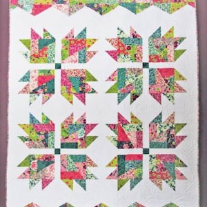 Scrap Crazy Bear Paw Quilt Pattern Card