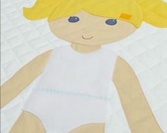Paper Doll Blanket Loop Fabric - LOOP SIDE ONLY - 2 sheets 8.5" x 5.5"