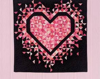 MINI Exploding Heart Quilt Pattern by Slice of Pi Quilts