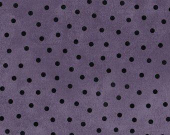 Woolies Flannel Polka Dots in Purple @ 1/2 YD