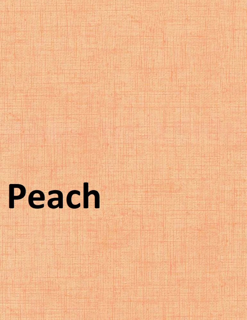 May include: Peach colored fabric with a woven texture.