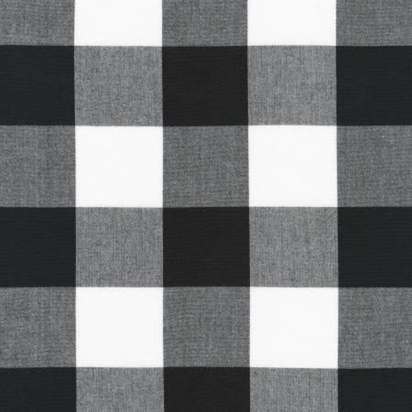 Black Carolina Gingham 2 inch Fabric from Robert Kaufman 1 = 1/2 YARD