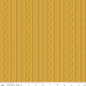 Mister Rogers Neighborhood Sweater Stripe Yellow by Riley Blake 1 = 1/2 YD