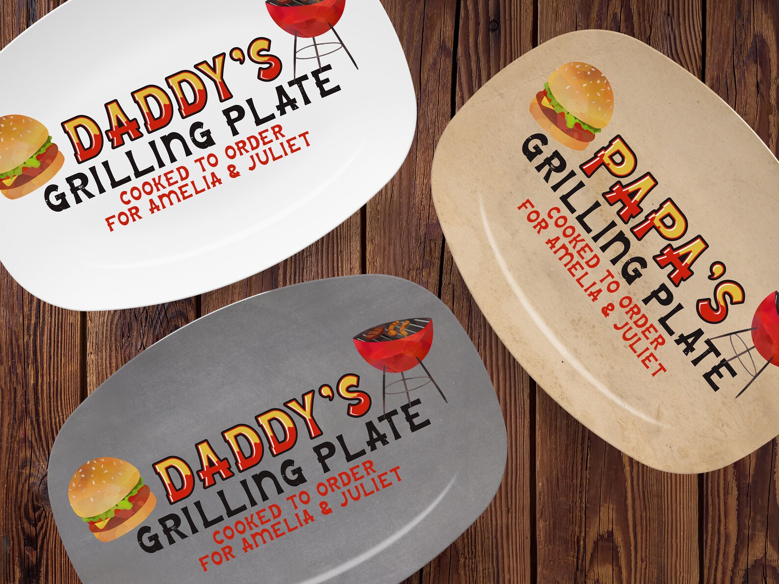 Personalized Barbecue Grilling Plate BBQ Grill Plate for Dad Etsy