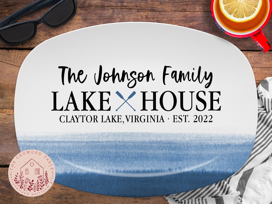 Custom Lake House Decor Personalized Platter Family Cabin Etsy