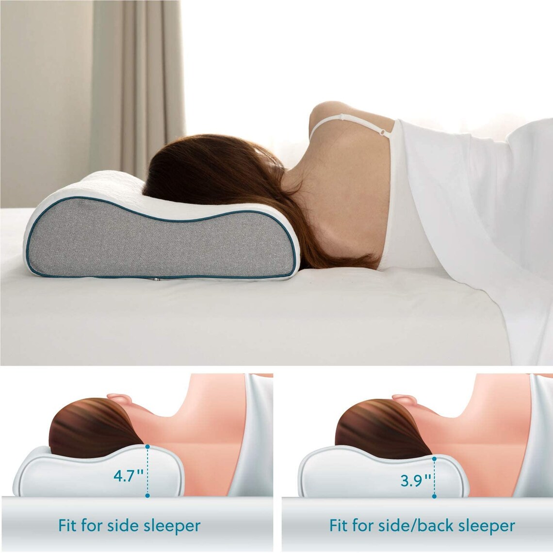 SALE Orthopedic Memoryfoam Premium Contour Pillow with Etsy