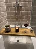 Handcrafted Rustic Wooden Bath Board | Bath Caddy | Bath Tray | Iphone Holder | Ipad Holder | Bathroom Storage Ideas | Christmas Gift