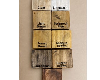 Wood Sample Swatch: Choose Your Colour Finish - Fiddes Supreme Wax Polish
