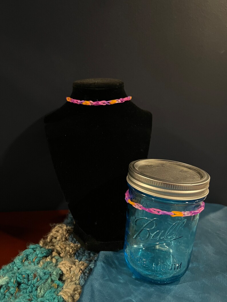 Handmade by 10 Year Old Rubber Band Necklaces and Bracelet Etsy