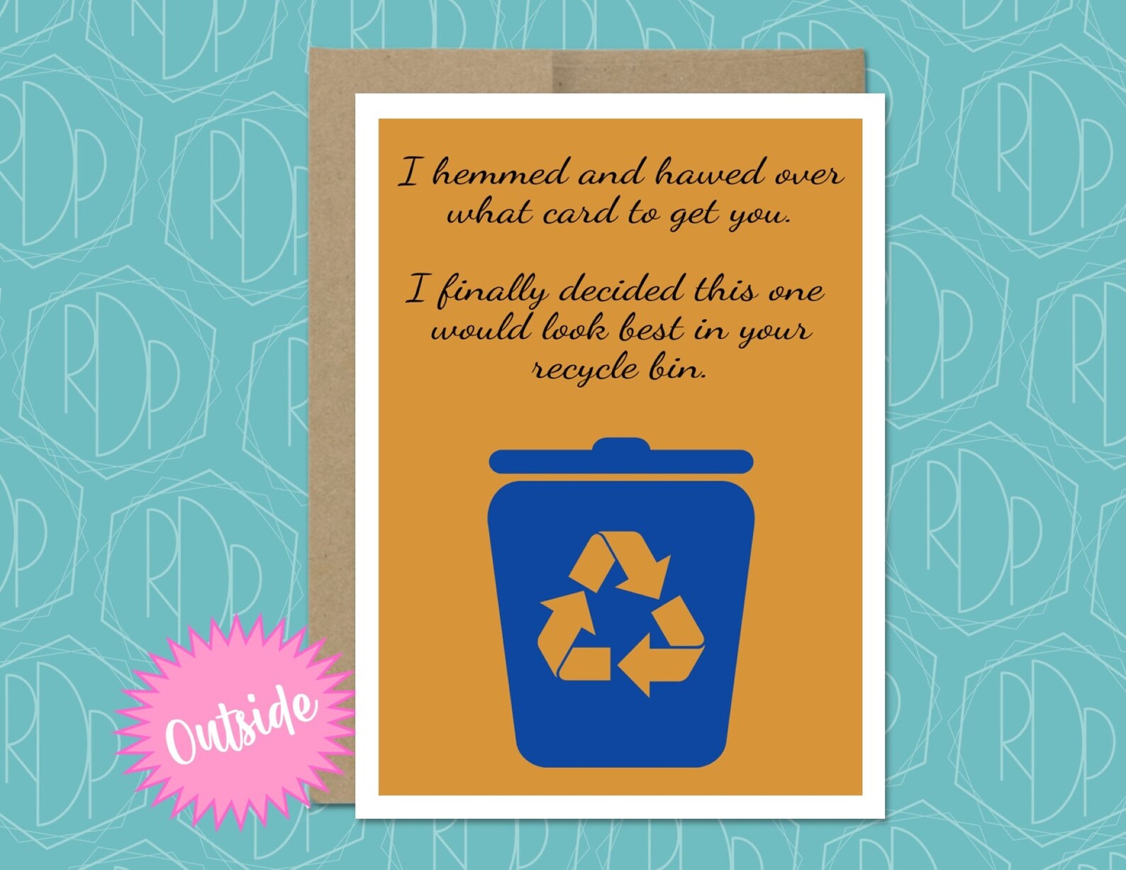 Which Card Would Look Best in Recycle Bin Happy Birthday Card Etsy