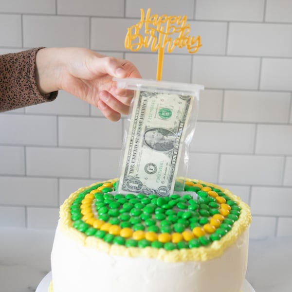 Money Dispenser for Cake DIY Kit, Birthday Cake Surprise, Graduation Cake (No money or cake included)