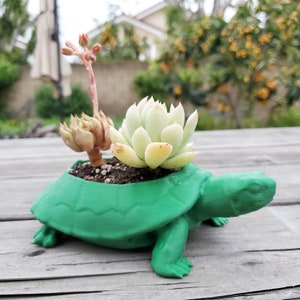 Turtle Shape Planter/Pot, Animal Planter, Succulent Planter, Indoor/Light-weight Planter
